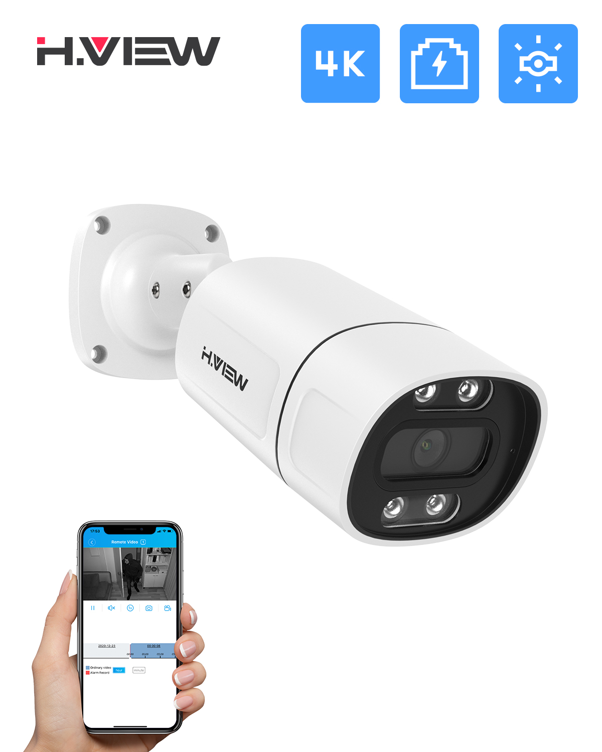 Home Security Ai - H. view 5mp 8mp 4k câmeras