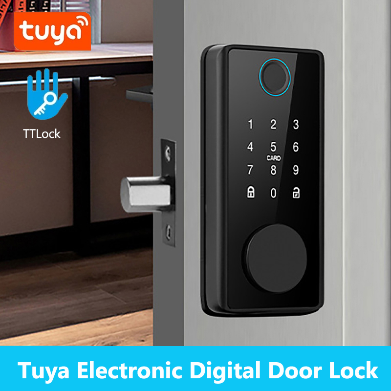 Door Lock Smart Keypad - Fechadura inteligente com impressão digital, trava/sensor