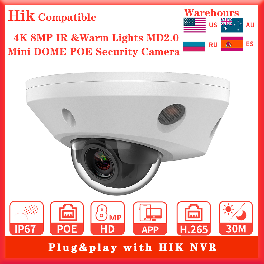 Home Security Hikvision - Câmera IP compatível com Hikvision 4K
