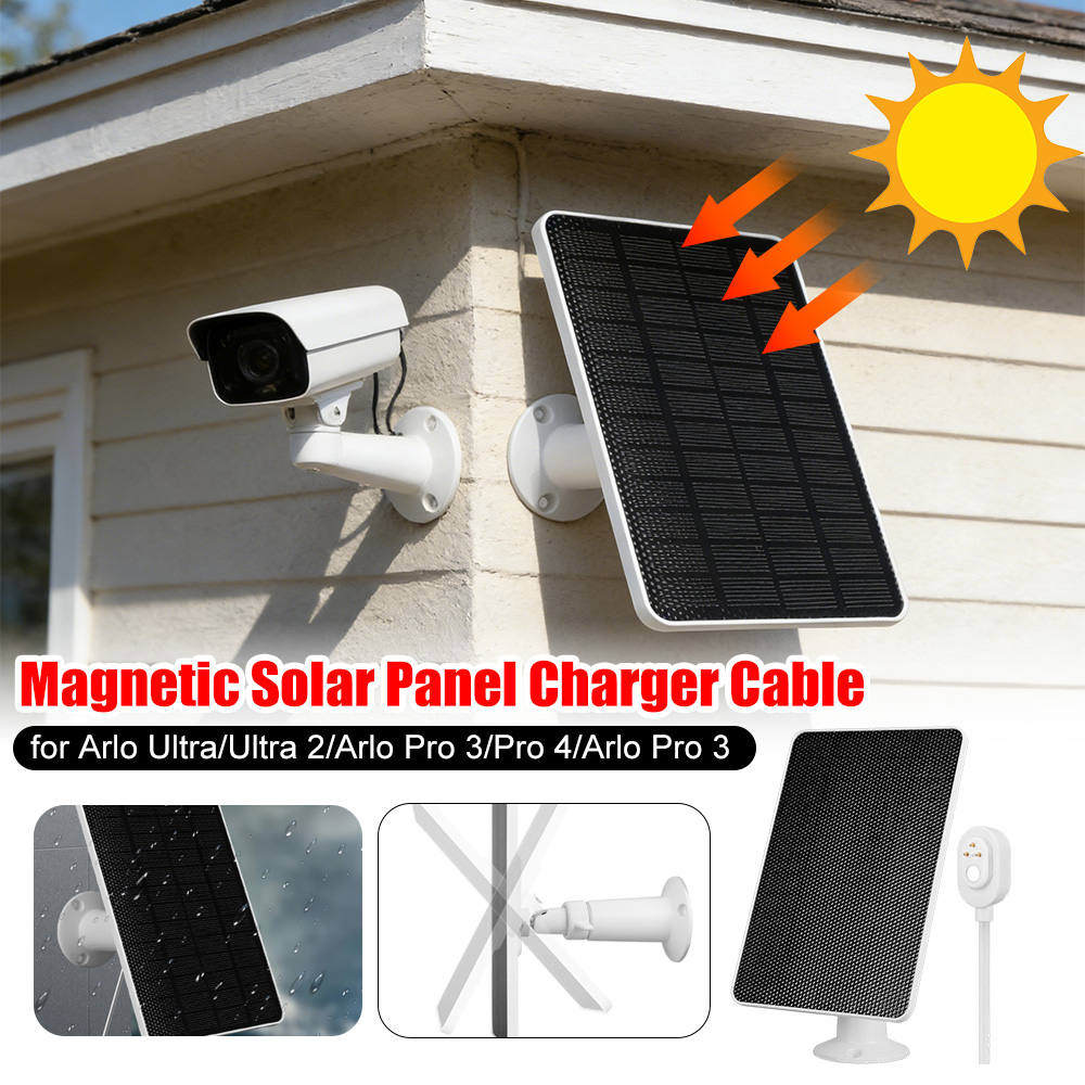 Camera Solar Wireless - Painel Solar de 10W com Suporte