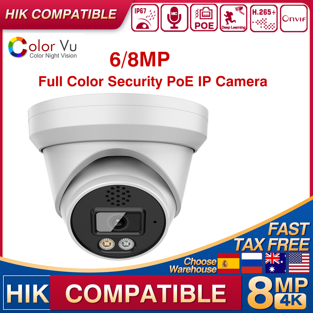 Home Security Hikvision - Hikvision compatível 4k 8mp 6mp colorvu