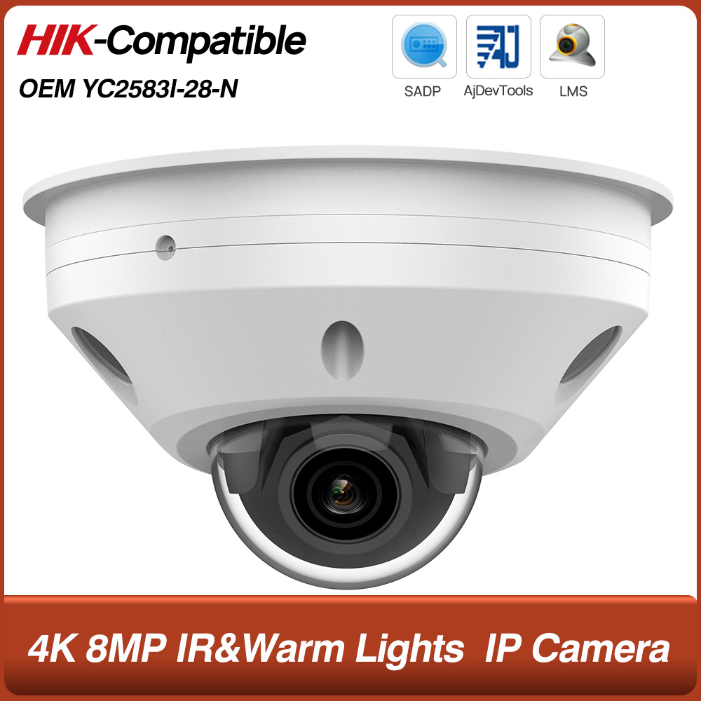 Home Security Hikvision - Câmera IP 4K 8MP POE com