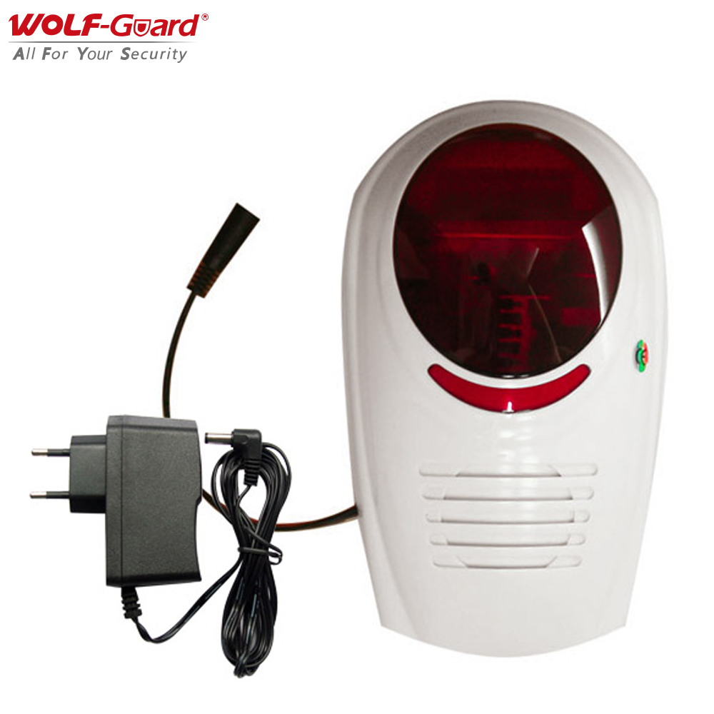 Home Security Ultimate - Wolf-guard sirene piscante de som sem