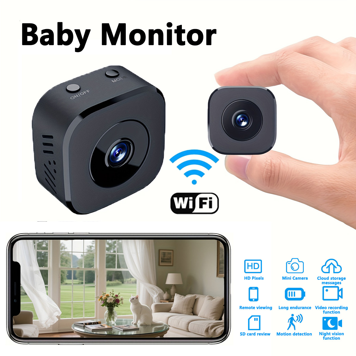 Home Security And Monitoring - 1080p hd mini câmera wi-fi segurança