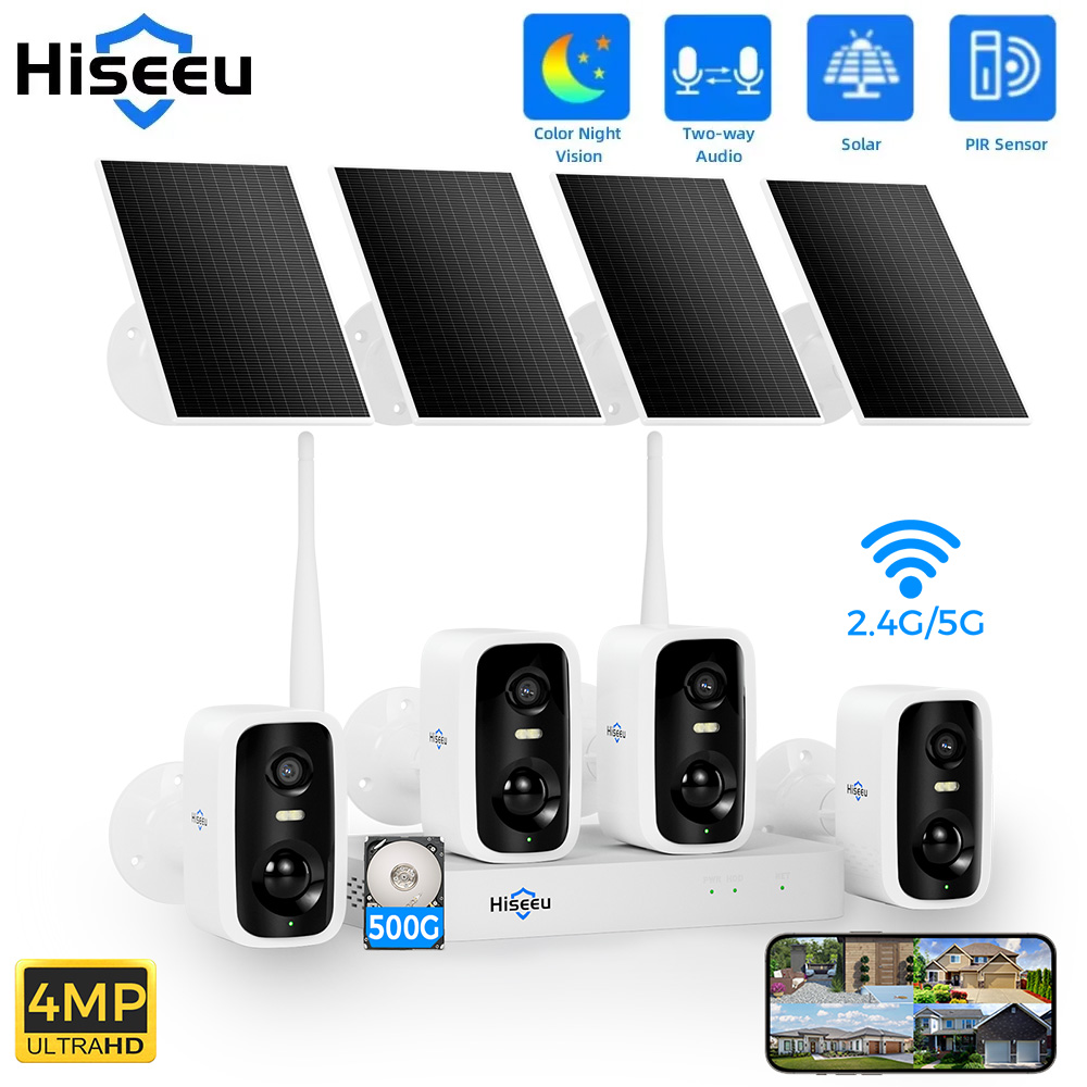 Nvr Kit 8 Channel - Hiseeu 10ch nvr 4mp wifi câmera