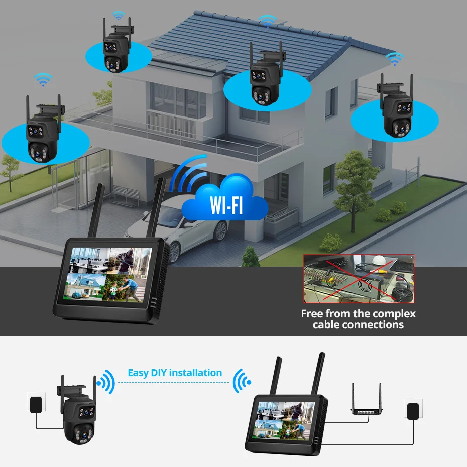 Nvr Kit 8 Channel - Fuers 7 polegada tela nvr 8ch