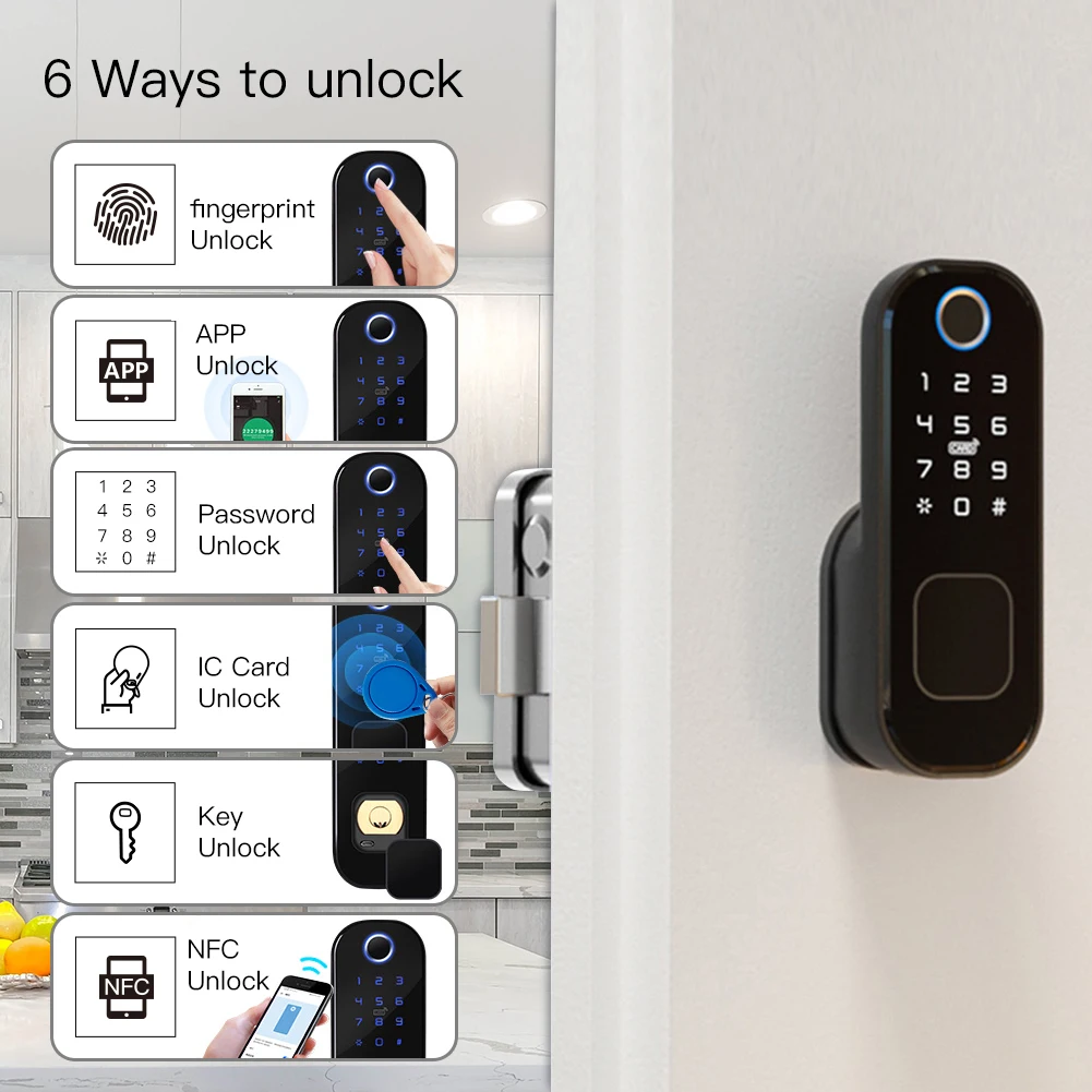 MOES-Smart Digital Door Lock c - Door Lock Smart Keypad avaliação e preço