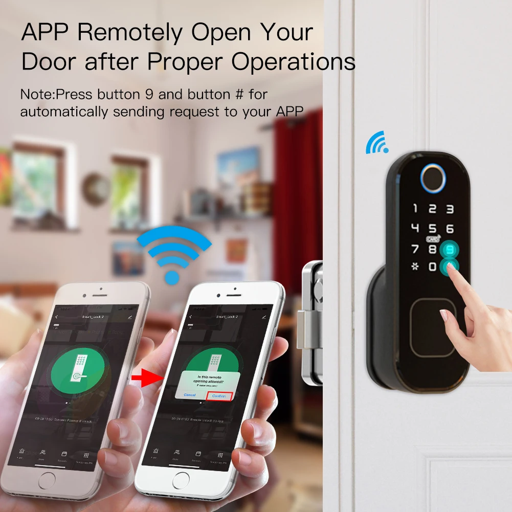 MOES-Smart Digital Door Lock c - Door Lock Smart Keypad avaliação e preço