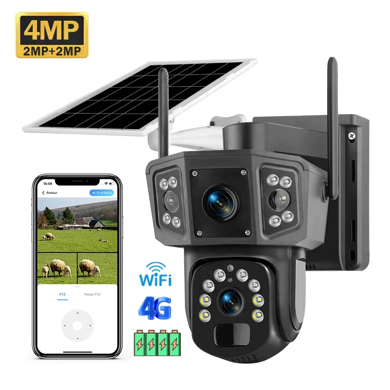 Câmera de Segurança Solar PTZ  - Camera Solar Wireless avaliação e preço