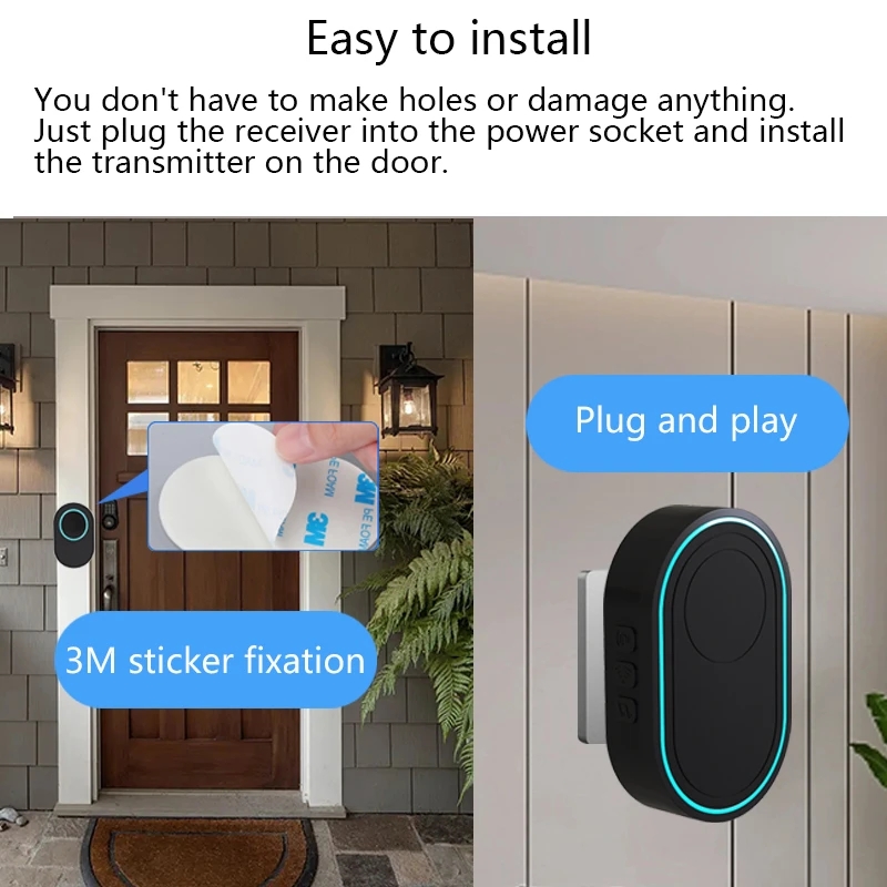 Campainha sem fio ao ar livre  - Home Security Uk avaliação e preço