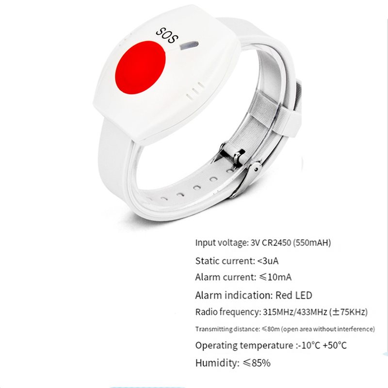 Botão de Pânico AA84 3X RF 315 - Home Security Alarm System avaliação e preço