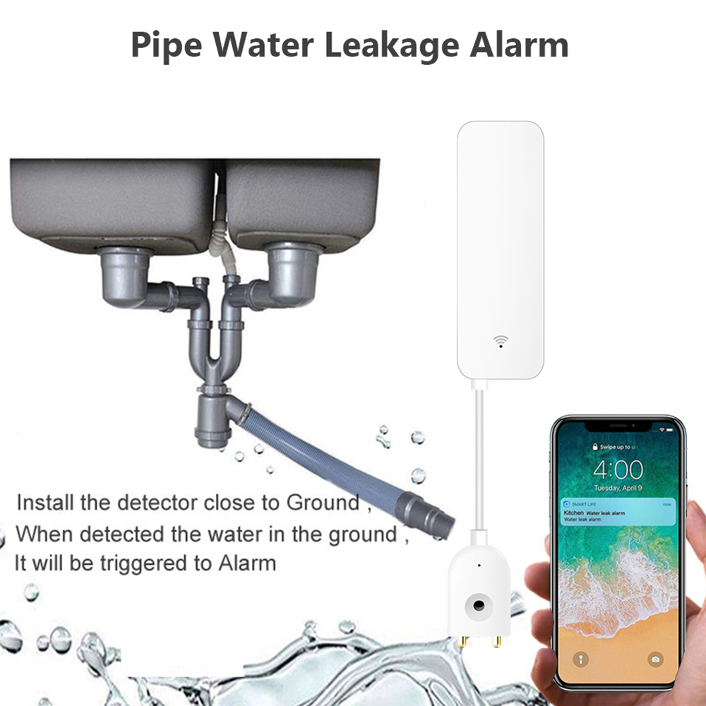 Sensor de vazamento de água wi - Home Security Devices avaliação e preço
