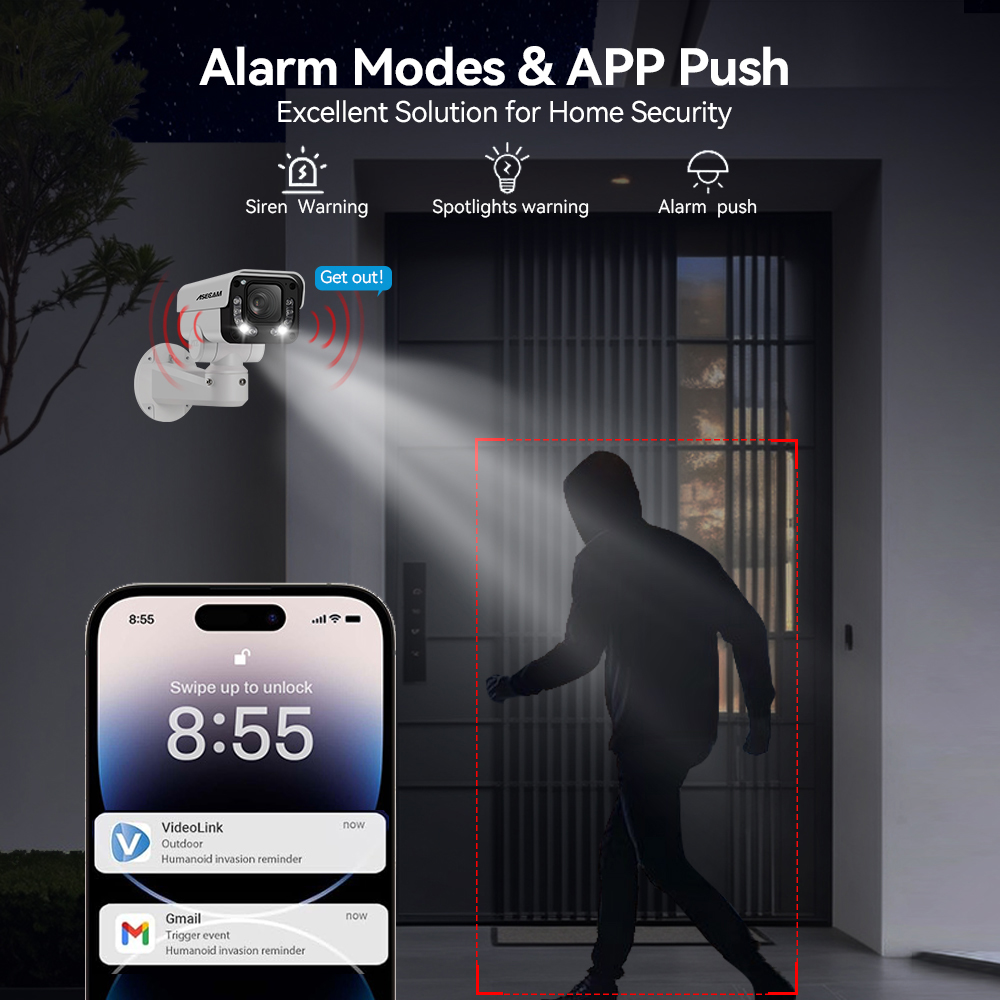 ASECAM 4K 8MP Camera de Segura - Home Security Hikvision avaliação e preço