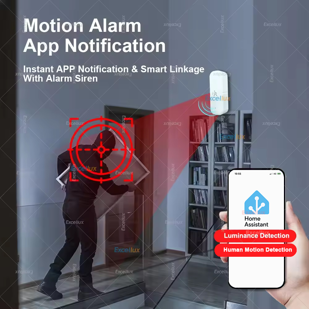Inteligente zigbee sensor de m - Home Security Devices avaliação e preço