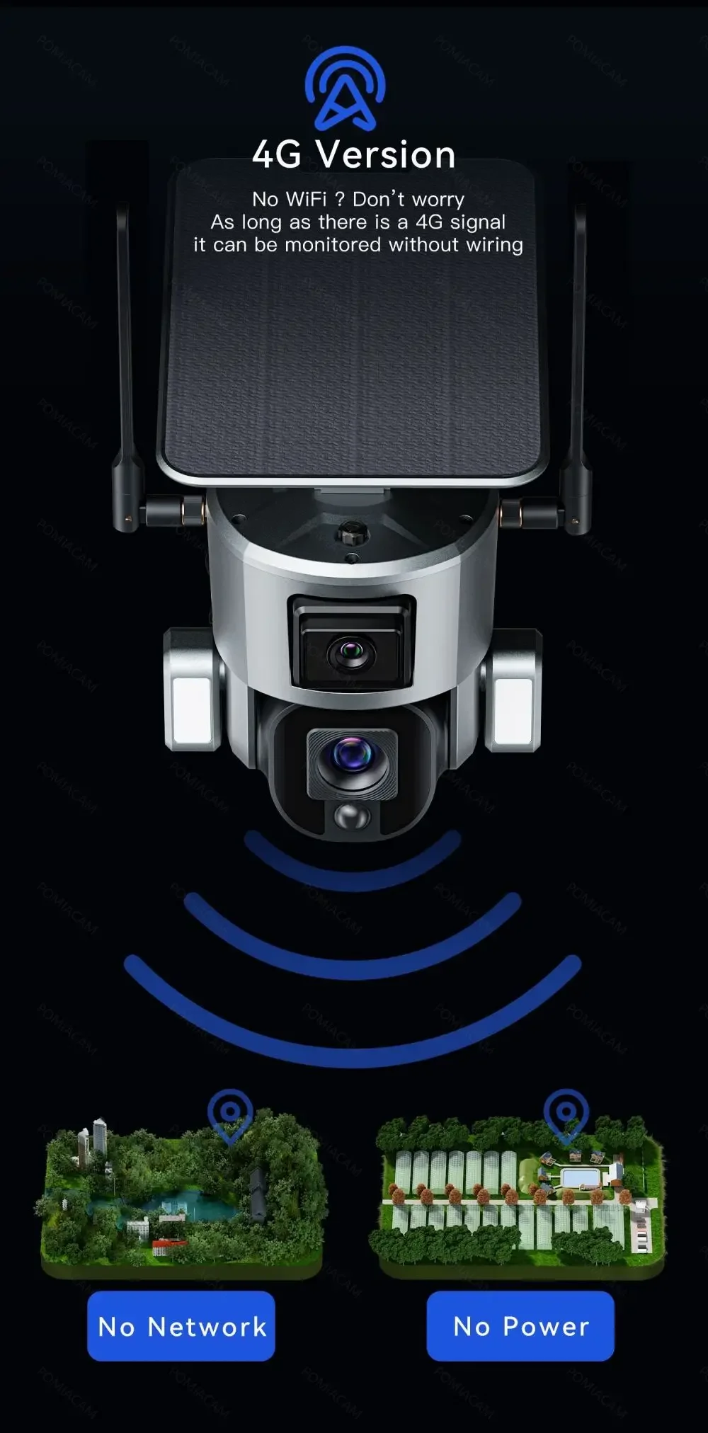 Câmera solar sem fio 4g, lente - Home Security Uk avaliação e preço