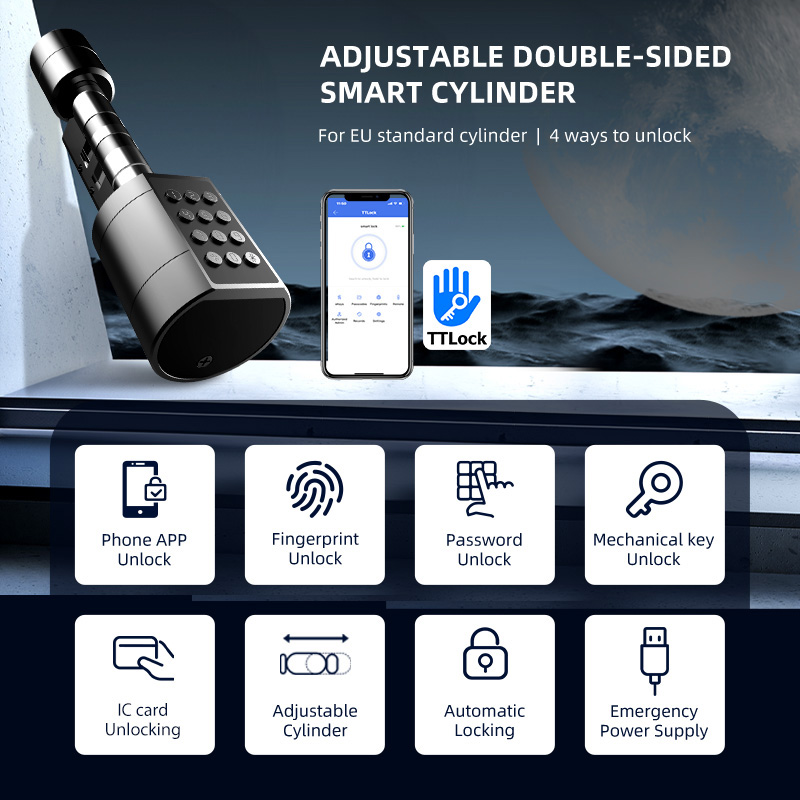 Fechadura de porta cilíndrica  - Door Lock Smart Keypad avaliação e preço