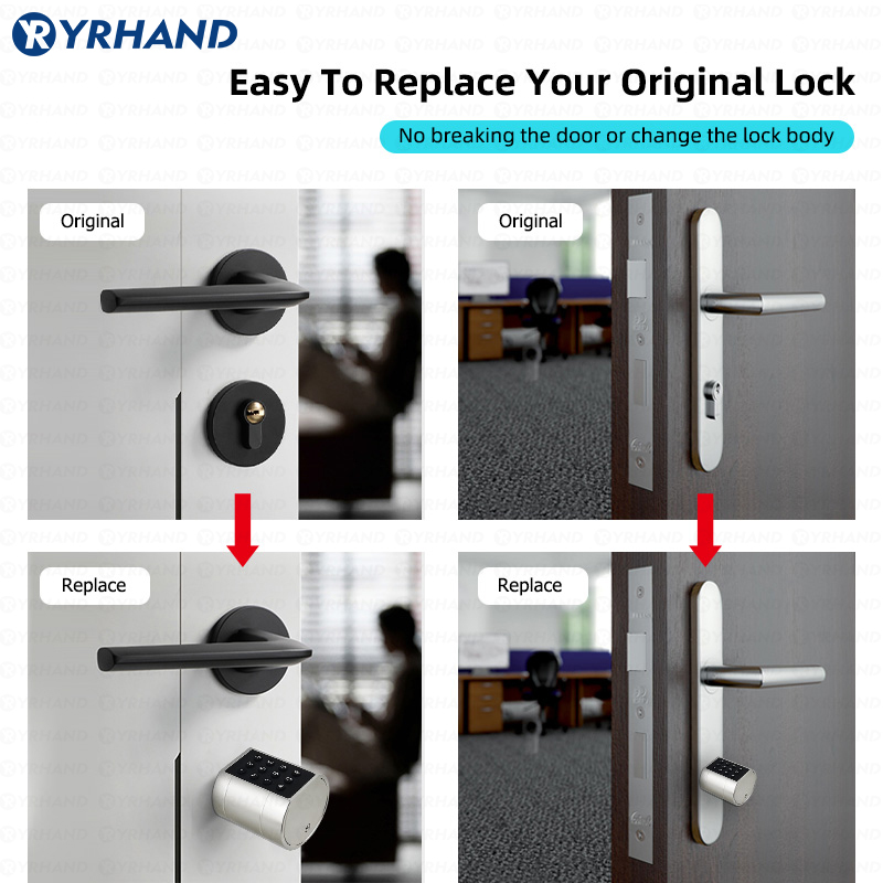 Fechadura de porta cilíndrica  - Door Lock Smart Keypad avaliação e preço