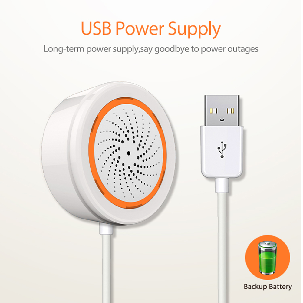 Sensor de Som e Luz Tuya Zigbe - Home Security Alarm System avaliação e preço