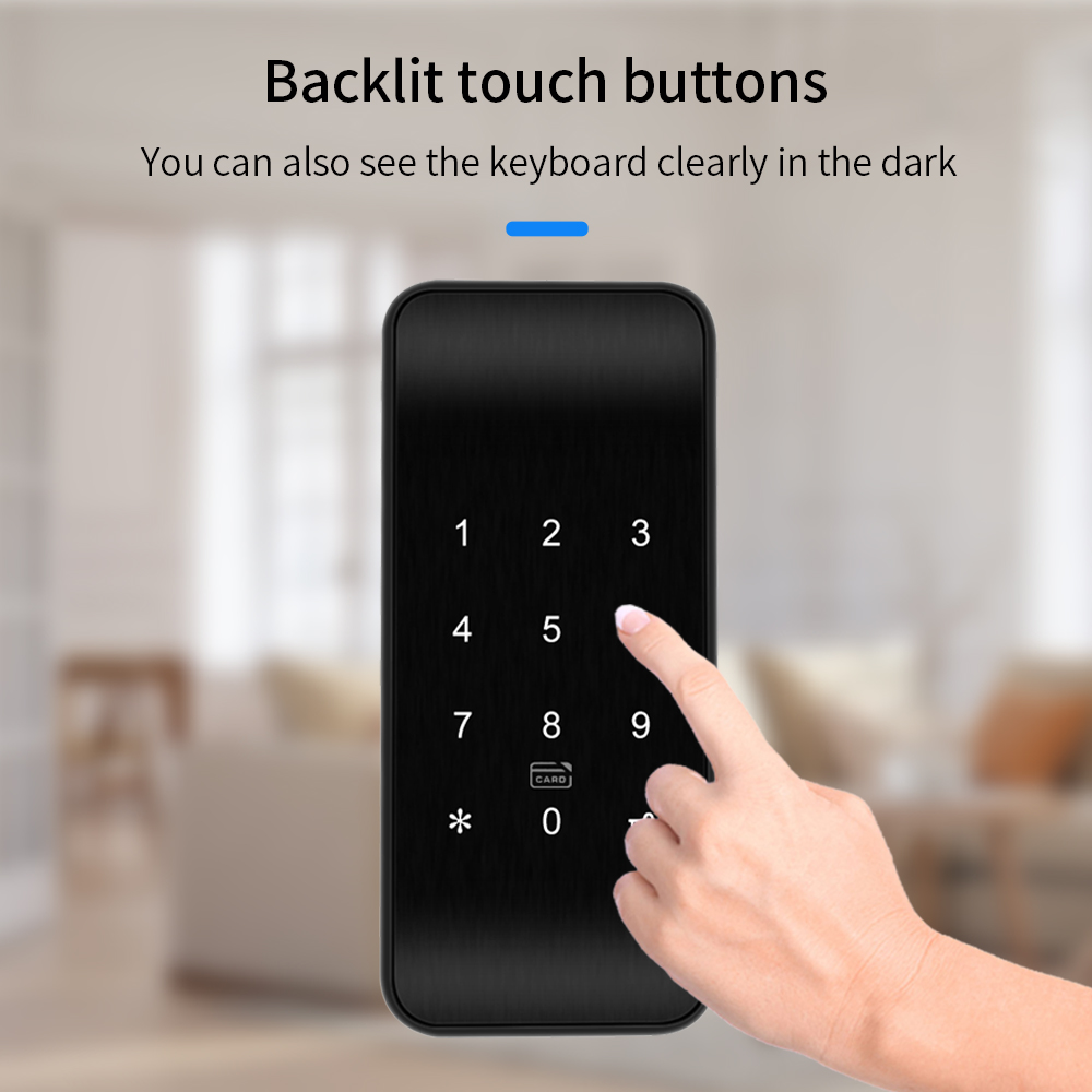 Ttlock 13.56mhz fechadura de g - Door Lock Smart Keypad avaliação e preço