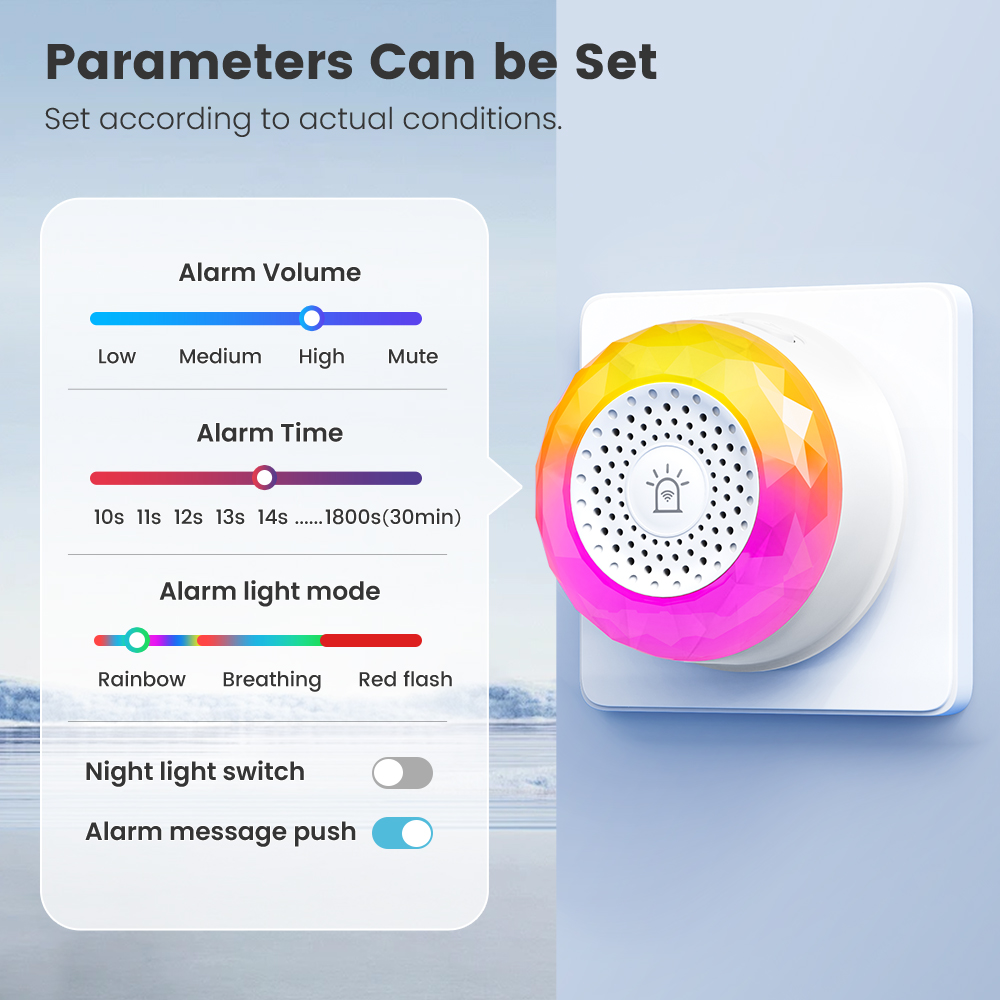 Sirene Inteligente Tuya Wifi p - Home Security Uk avaliação e preço