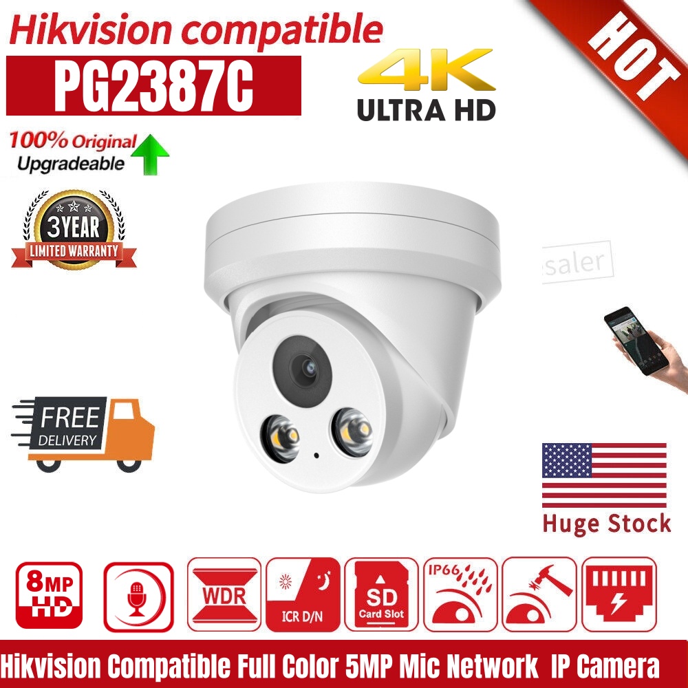 Câmera IP 8MP 4K compatível co - Home Security Hikvision avaliação e preço