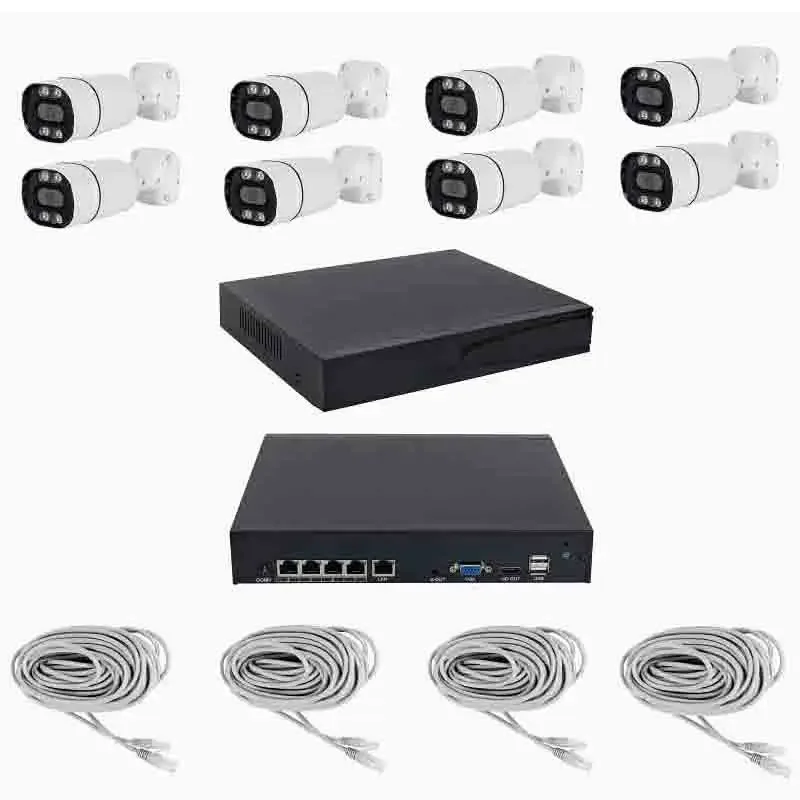 Kit NVR PoE 8CH 5mp H.265 com  - Nvr Kit 8 Channel avaliação e preço