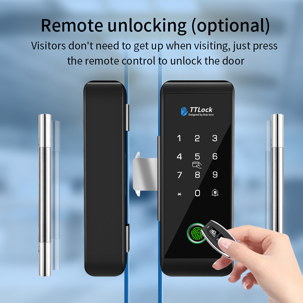 Ttlock fechadura de vidro inte - Door Lock Smart Keypad avaliação e preço