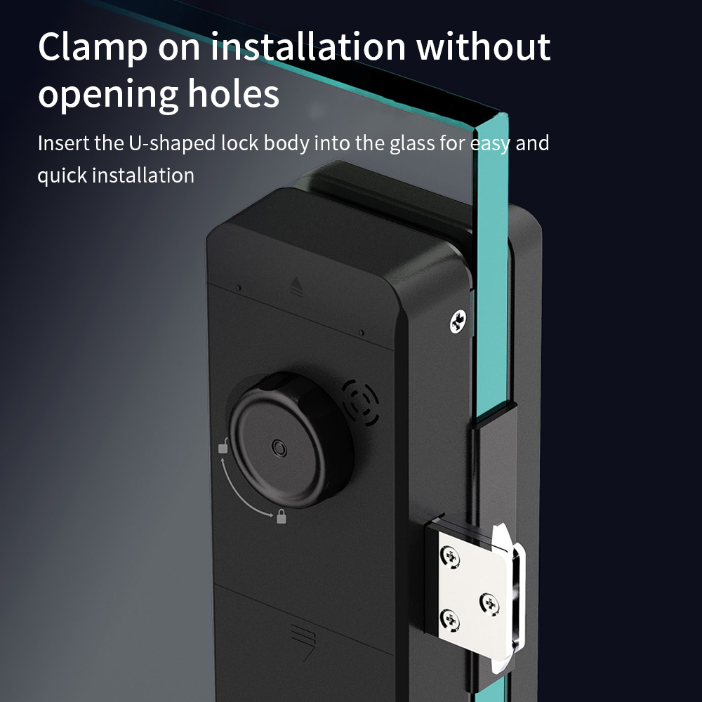 Ttlock fechadura de vidro inte - Door Lock Smart Keypad avaliação e preço