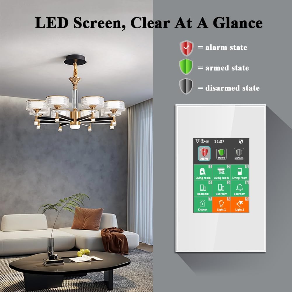 Lanbon lcd interruptor intelig - Home Security Uk avaliação e preço