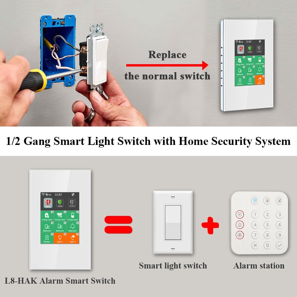 Lanbon lcd interruptor intelig - Home Security Uk avaliação e preço